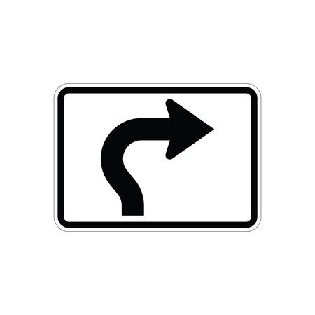 Sign Solutions Usa 15 in Height, 21 in Width, Aluminum, Horizontal Rectangle DUS08HWT2115M5-3R